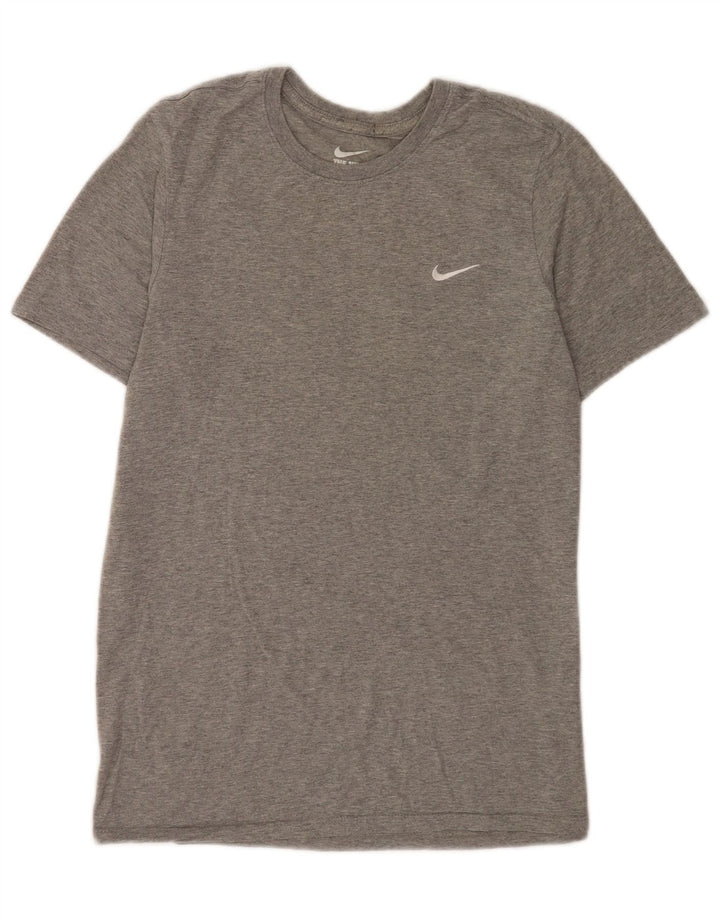 T-shirt Nike da uomo dal taglio atletico, piccola, grigia chiazzata