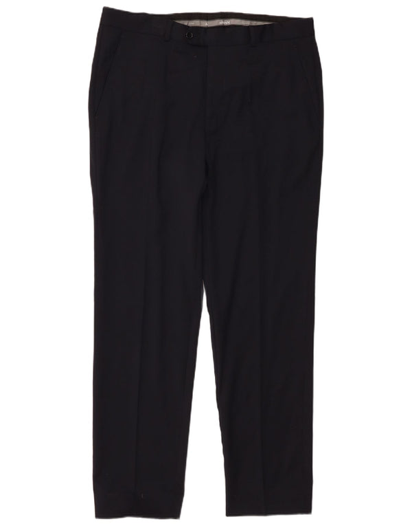 Pantaloni da abito dritti da uomo Armani W34 L28 neri