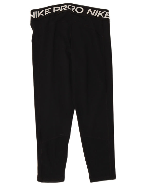 Leggings grafici NIKE da donna Dri Fit UK 14 grande poliestere nero