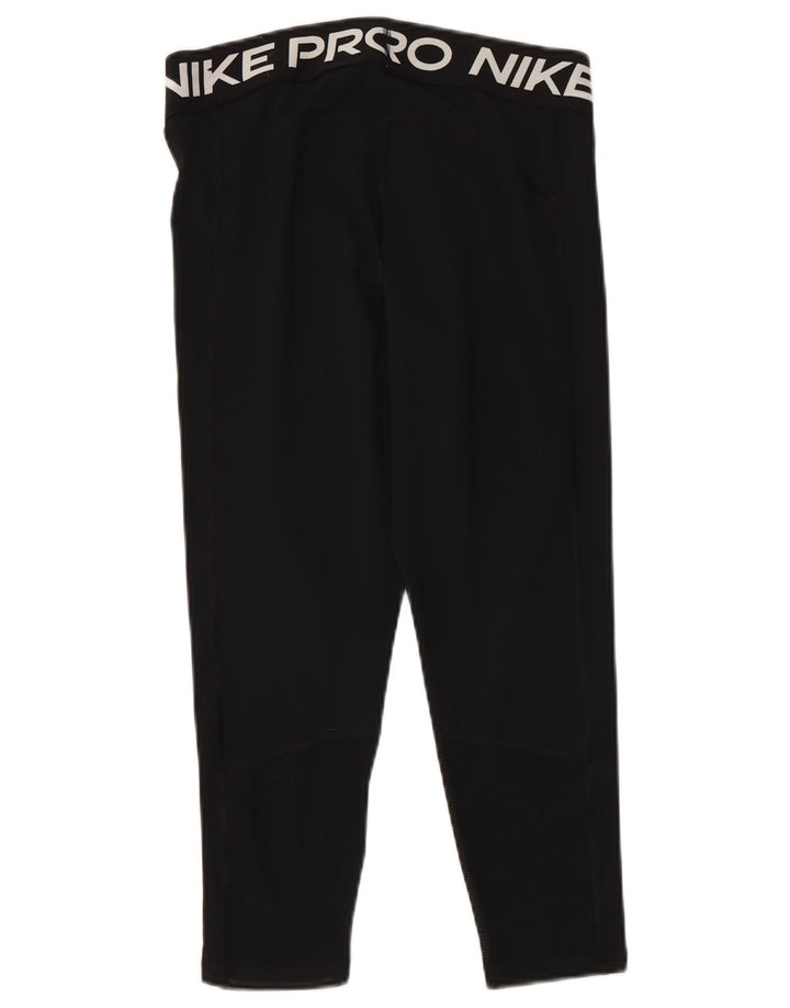 Leggings grafici NIKE da donna Dri Fit UK 14 grande poliestere nero