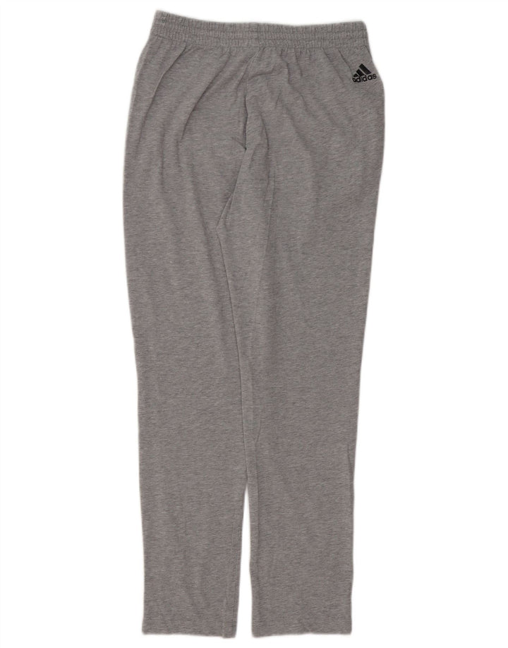 Pantaloni da tuta con grafica Adidas da uomo piccoli in cotone chiazzato grigio