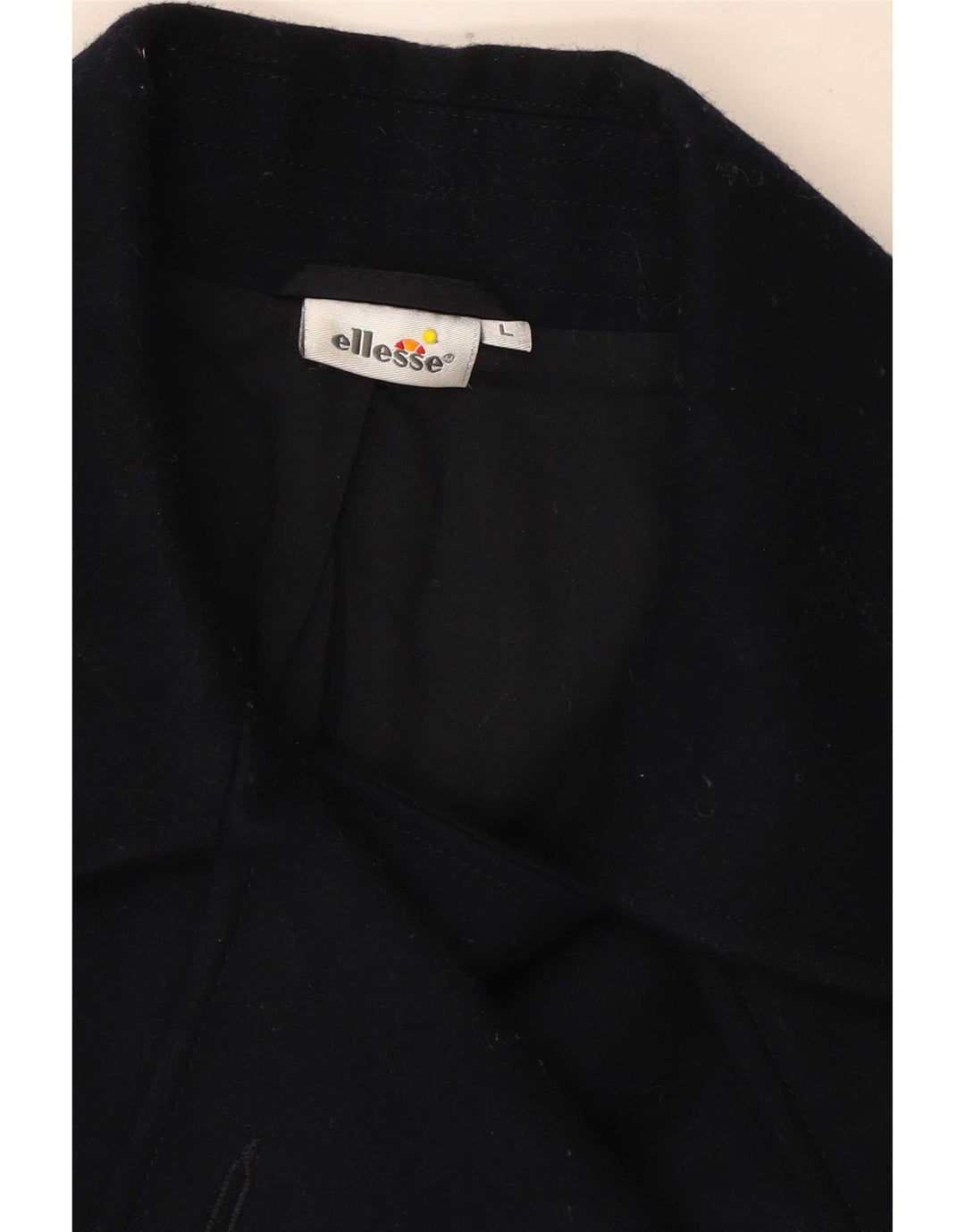 Cappotto da marinaio da donna Ellesse UK 14 grande in lana blu navy