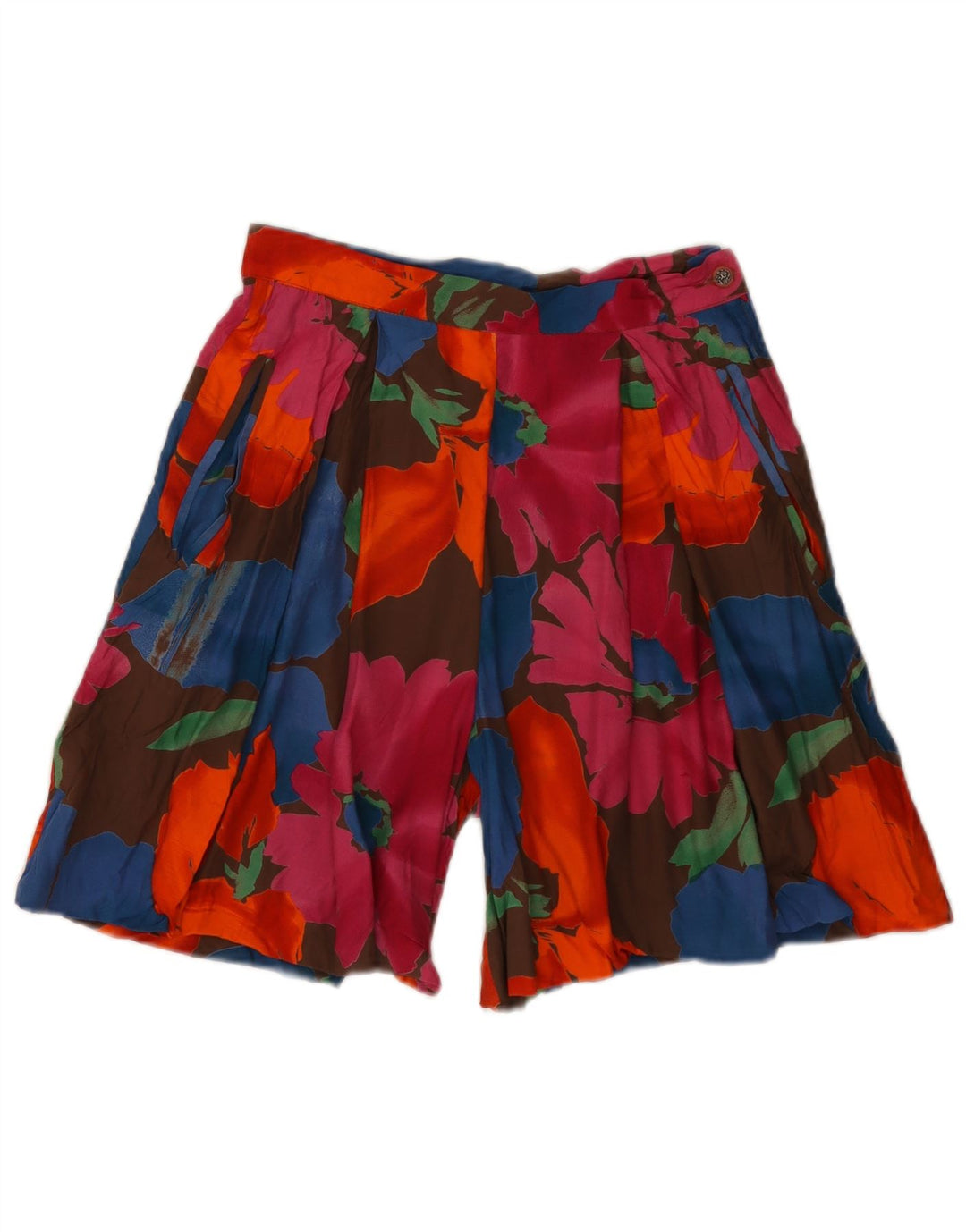 Pantaloncini casual da donna Preca W26 piccoli in viscosa floreale multicolore