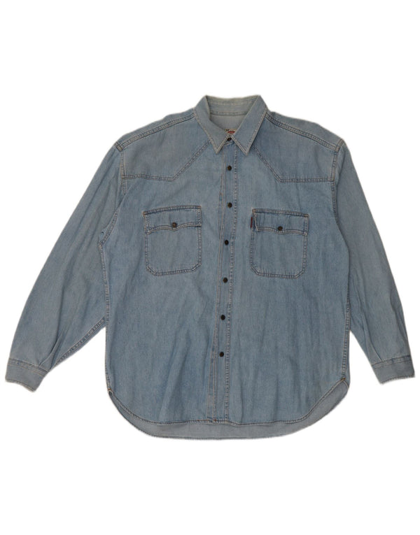 Camicia in denim da uomo Casucci 2XL cotone blu