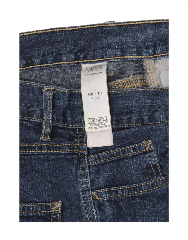 Jeans Bootcut da donna Marks & Spencer UK 10 Small W28 L28 Cotone blu navy