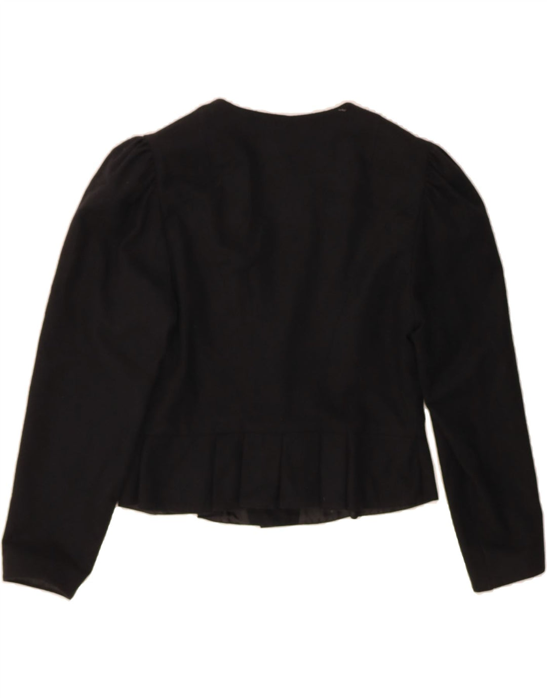 MEICO Womens 1 Button Blazer Jacket EU 40 Medium Black Polyester Vintage Meico and Second-Hand Meico from Messina Hembry 