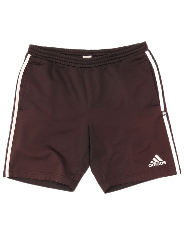 Pantaloncini sportivi da uomo Adidas medi neri in poliestere