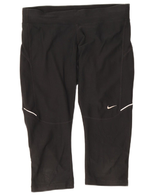 Leggings Nike Dri Fit Capri da donna UK 10 piccoli poliestere nero