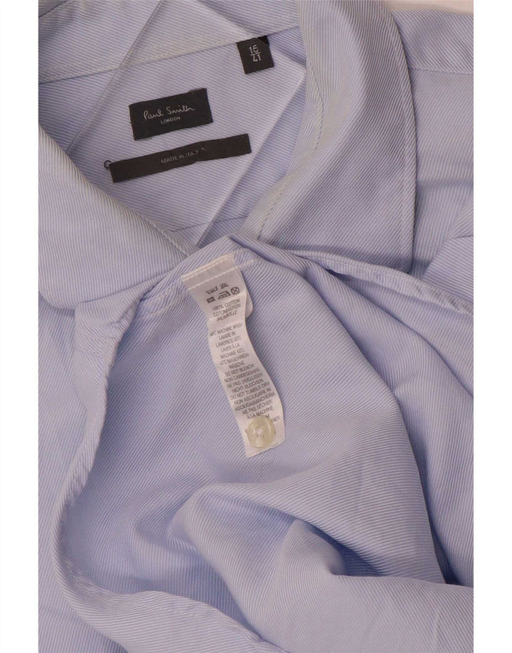 Camicia da uomo Paul Smith taglia 41 16 grande cotone gessato blu