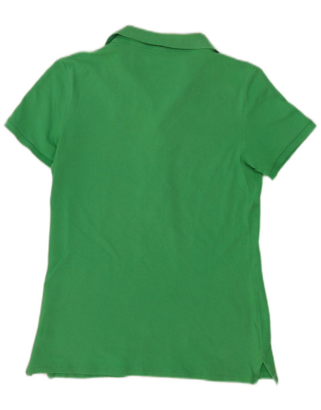 BENETTON Womens Polo Shirt UK 10 Small Green