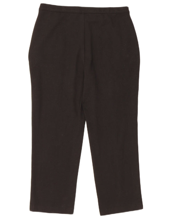 Pantaloni corti dritti da donna Marks & Spencer UK 12 medi W30 L24 neri