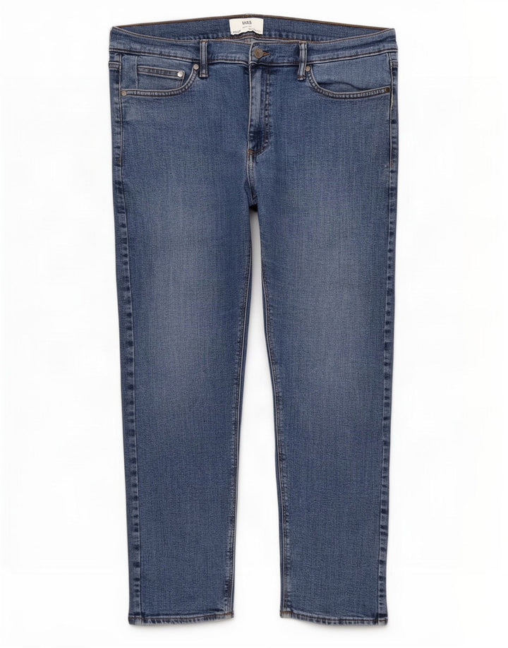 Jeans slim da uomo Marks & Spencer W36 L29 cotone blu