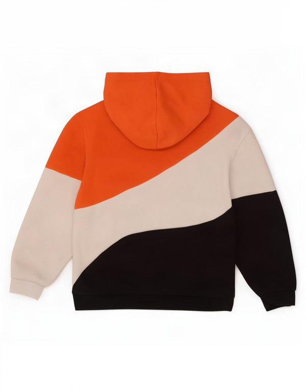 Felpa con cappuccio da bambino Puma 7-8 anni in cotone color block multicolore