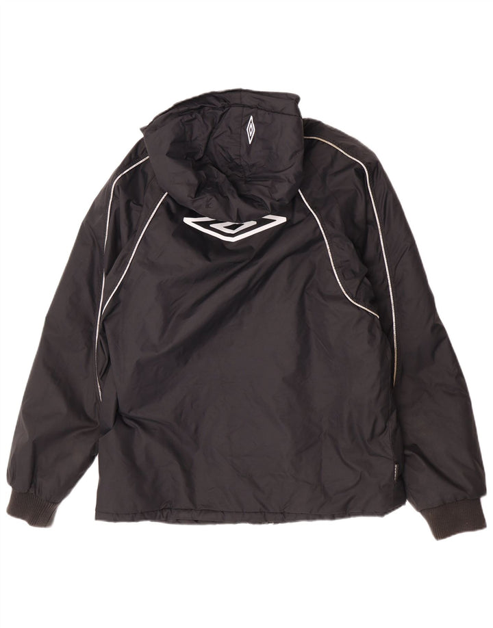 Giacca a vento con cappuccio da uomo Umbro UK 36 Small Nylon nero