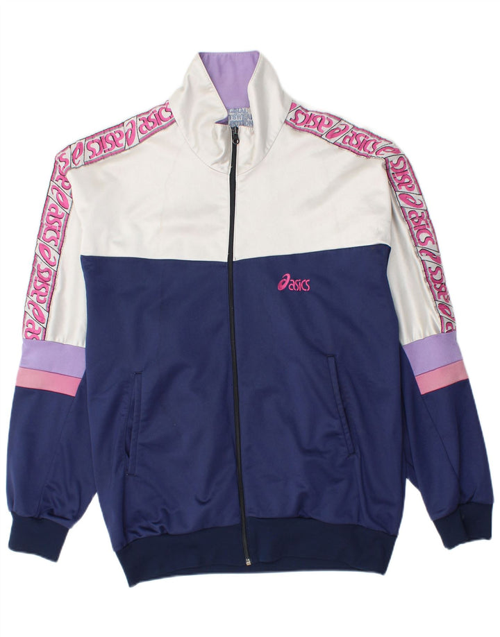 Giacca da ginnastica grafica da uomo Asics, colore blu navy medio