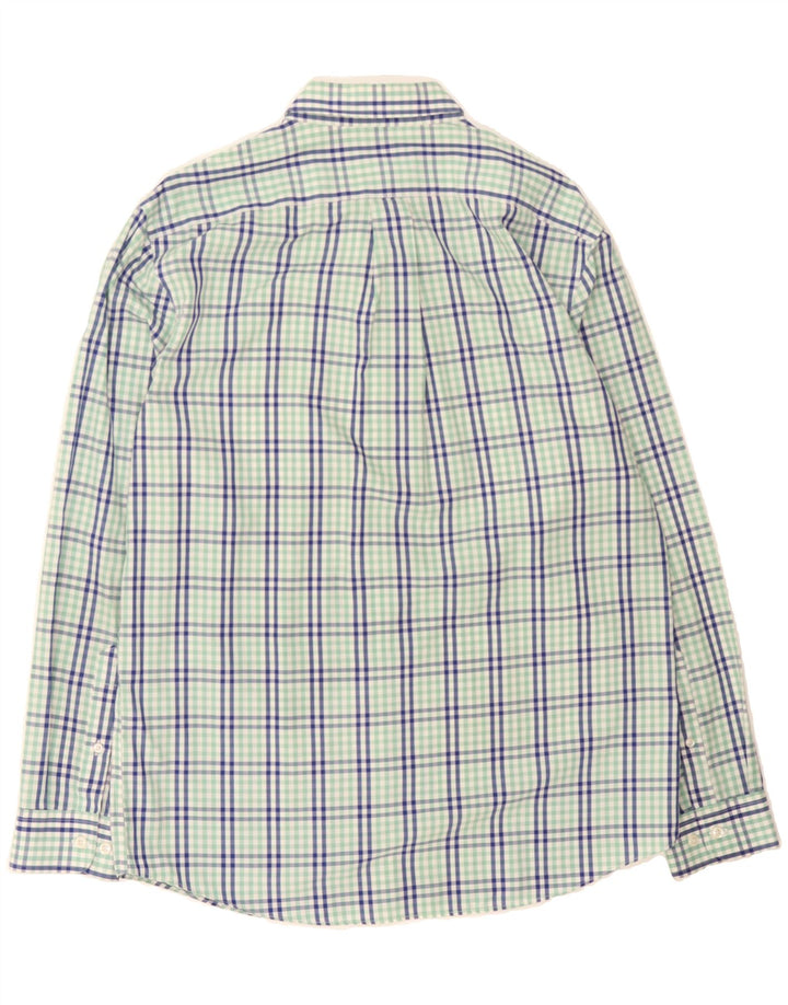L.L.BEAN Mens Shirt Medium Green Check Cotton Vintage L.L.Bean and Second-Hand L.L.Bean from Messina Hembry 