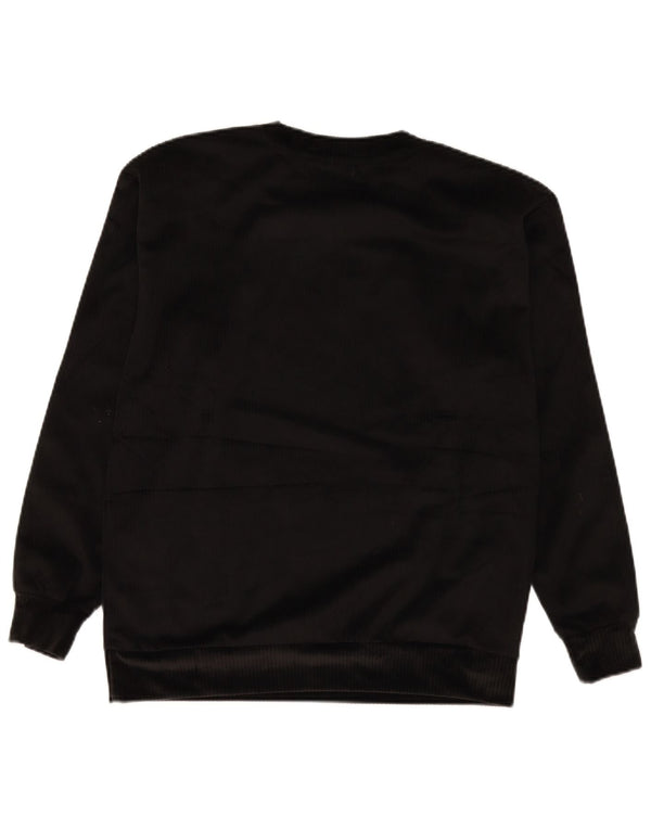 Felpa in velluto oversize da donna Adidas UK 6 XS poliestere nero