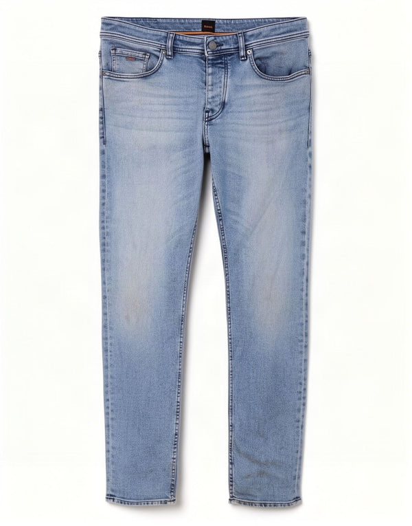 Jeans slim da uomo Hugo Boss W34 L32 cotone blu