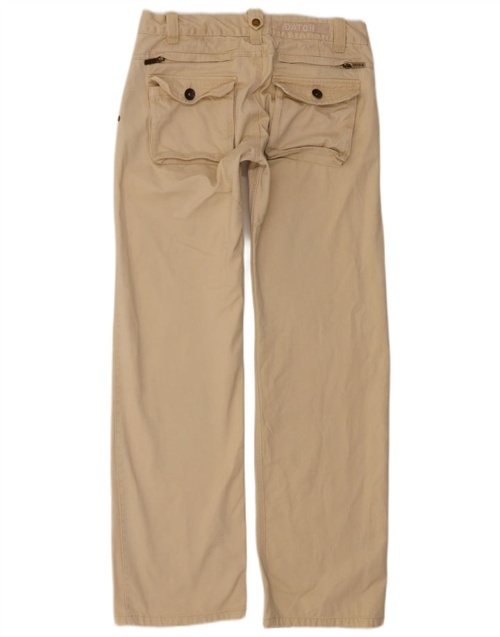 Pantaloni chino dritti da uomo DATCH W31 L33 in cotone beige