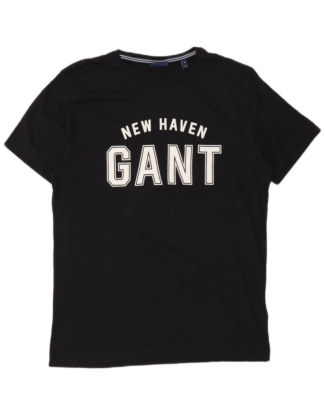 Gant T-shirt grafica da uomo New Haven Top in cotone nero medio