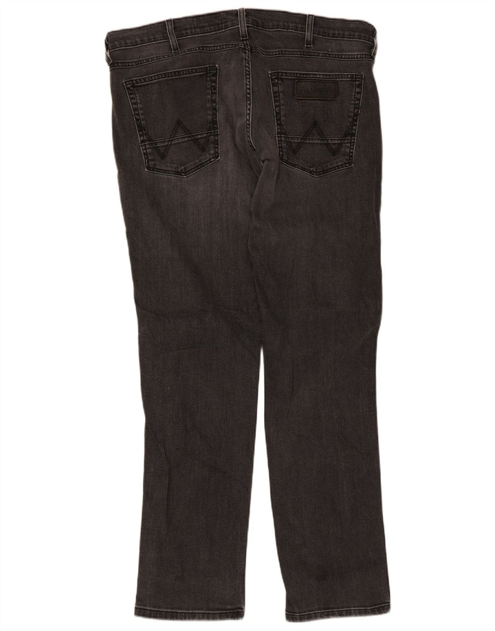Jeans slim da uomo Wrangler W38 L32 cotone grigio