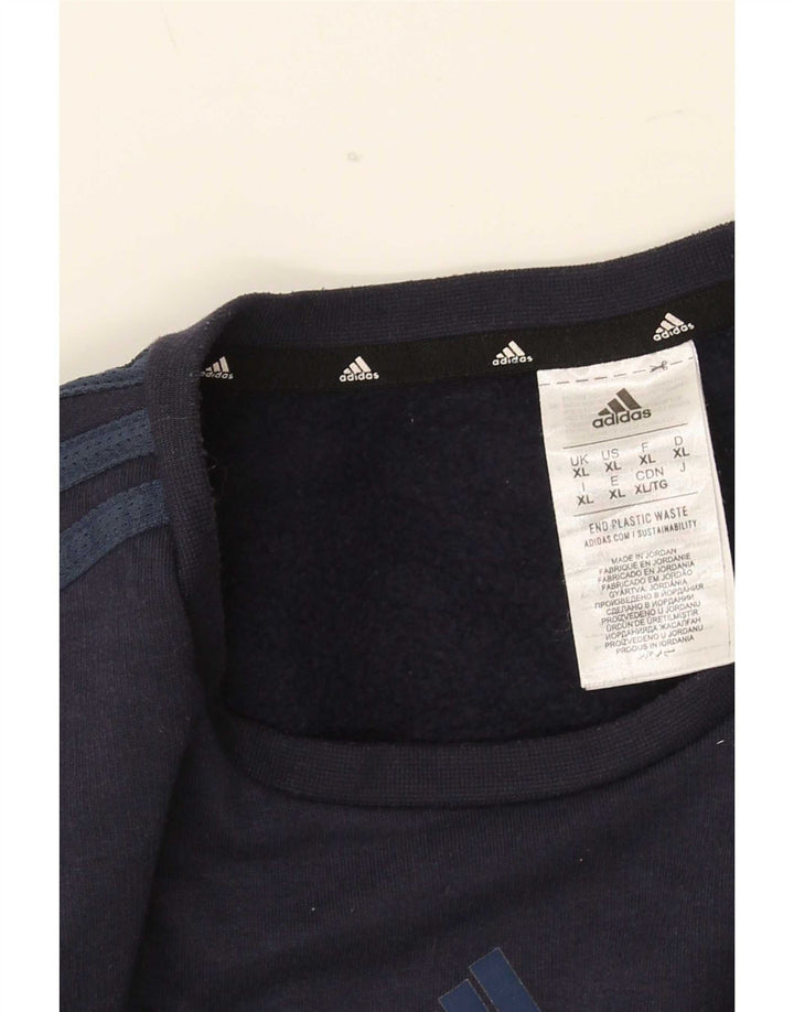Felpa da uomo Adidas Jumper XL blu navy poliestere