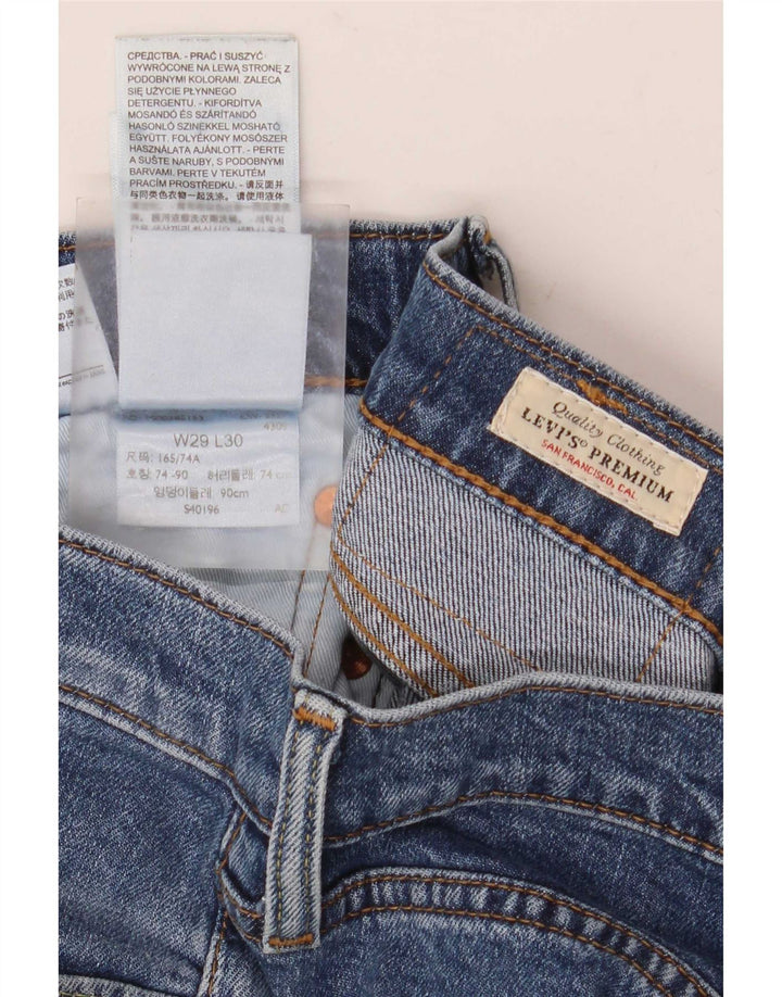 Jeans slim da uomo Levi's W29 L30 cotone blu