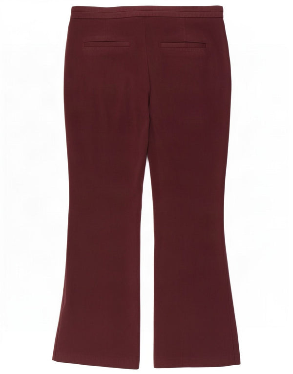 Marks & Spencer Mens Bootcut Casual Trousers UK 12 Medium W32 L29 Burgundy