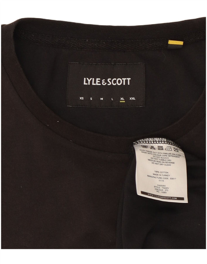 T-shirt da uomo Lyle & Scott Top XL in cotone nero
