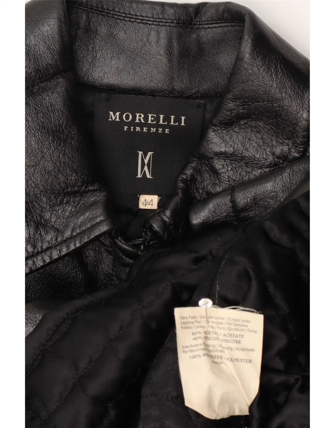 Giacca in Pelle Donna Morelli IT 44 Media Nera