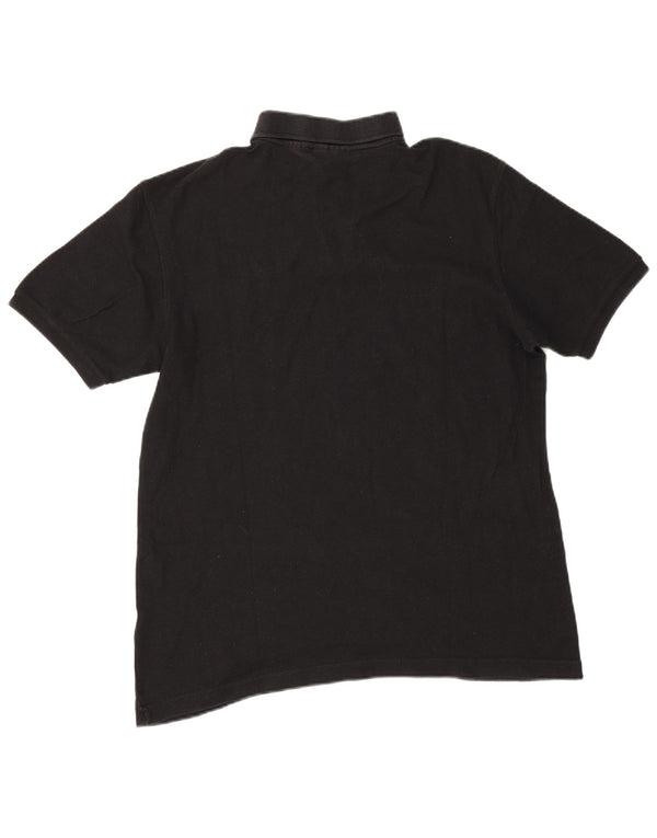 Polo da uomo Fila Large in cotone nero