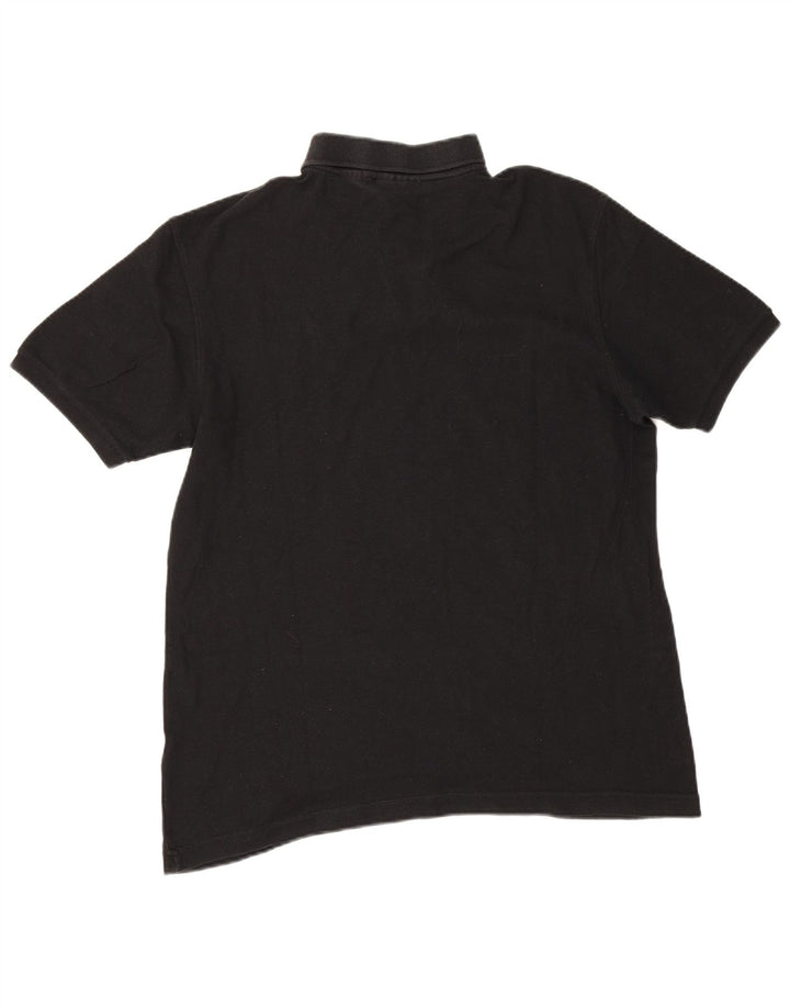 Polo da uomo Fila Large in cotone nero