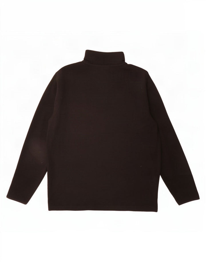 Maglione in pile da uomo Lotto con zip e collo medio nero