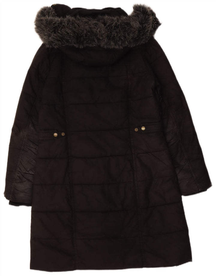 Cappotto imbottito con cappuccio da donna Barbour UK 12 medio nero