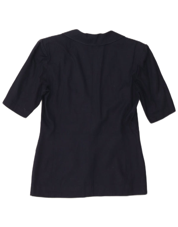 Giacca blazer da donna a maniche corte Luisa Spagnoli IT 42 Medio Blu Navy