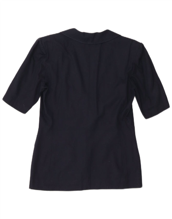 Giacca blazer da donna a maniche corte Luisa Spagnoli IT 42 Medio Blu Navy
