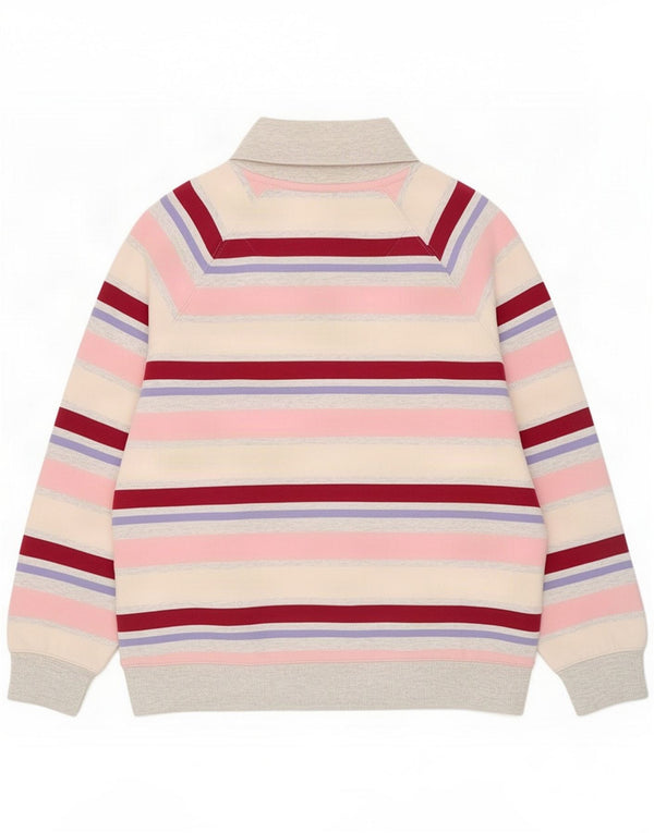 Crew Clothing Felpa da donna Maglione UK 14 Grande a righe multicolore
