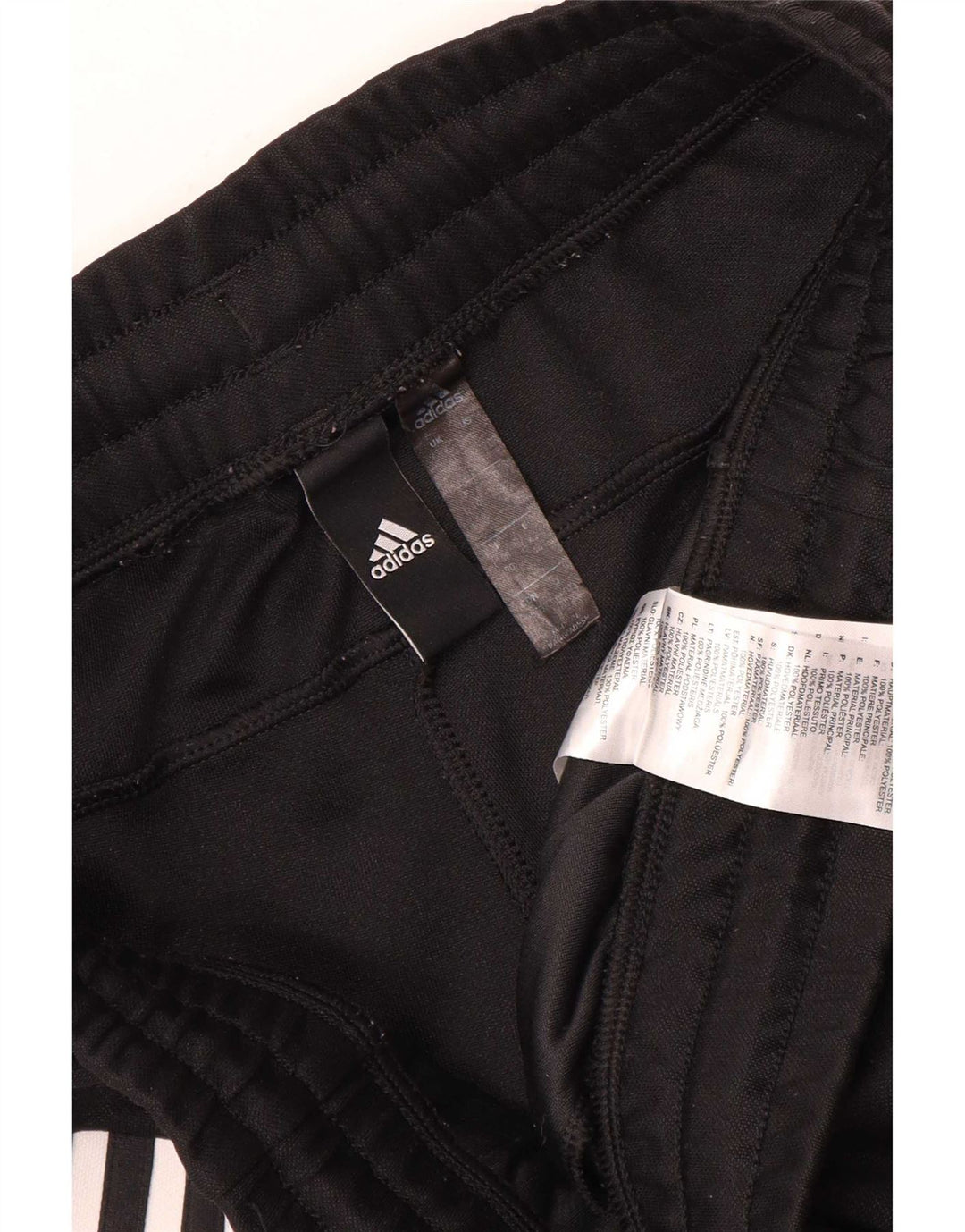 Leggings Adidas da donna UK 16/18 Large Nero Colourblock Poliestere