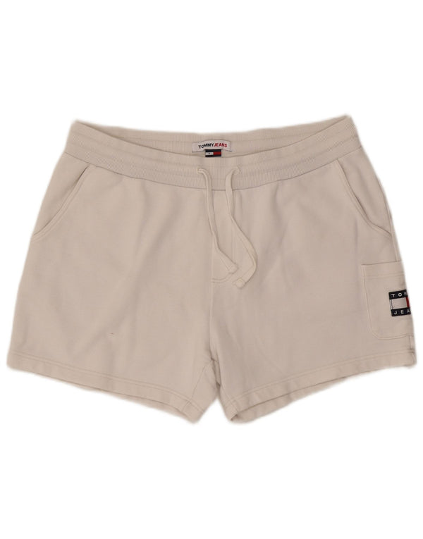 Pantaloncini sportivi da donna Tommy Hilfiger UK 16 grandi cotone bianco