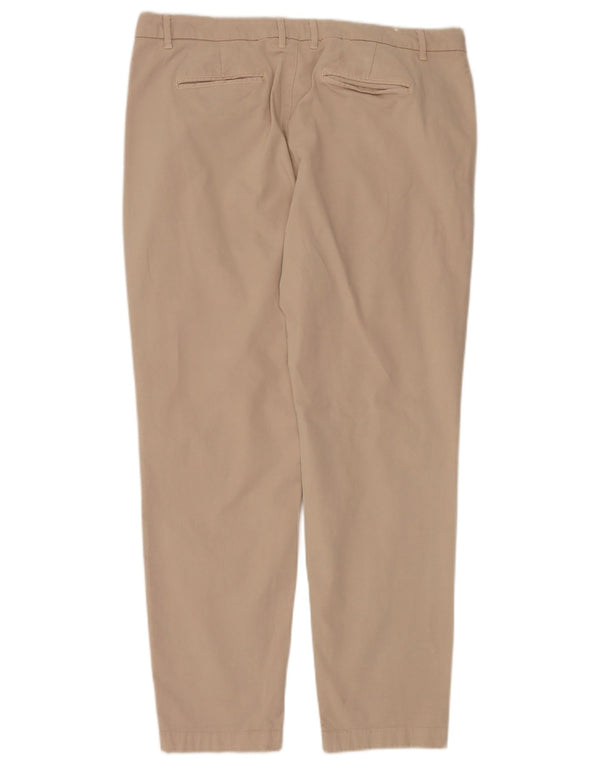 Pantaloni chino slim da donna Fat Face UK 16 Large W36 L29 Cotone beige