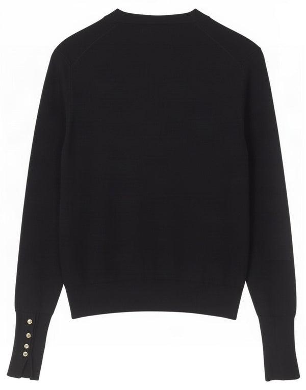 Maglione cardigan da donna Zara UK 14 viscosa nera media