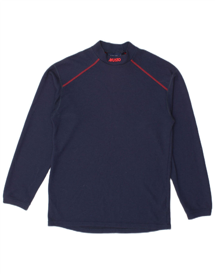 Musto Top da ragazzo a manica lunga 12-13 anni Large Blu Navy