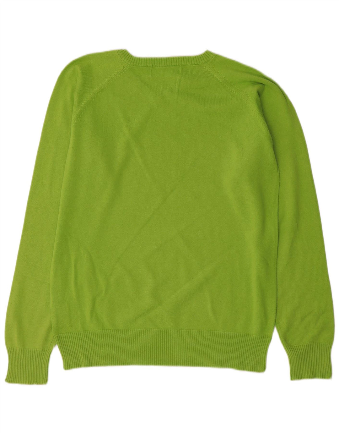 Maglione Kappa da uomo con scollo a V grande in cotone verde