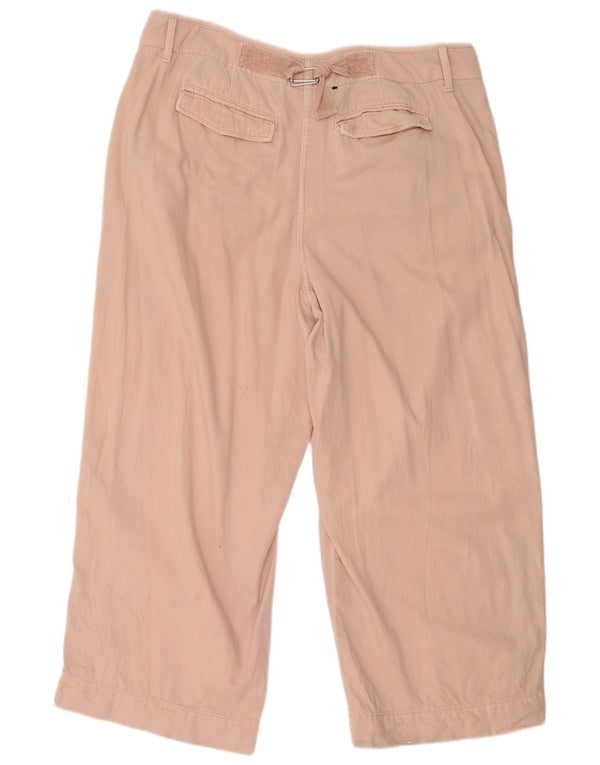 Pantaloni chino con pegged da donna Marks & Spencer UK 22 3XL W42 L28 Cotone rosa