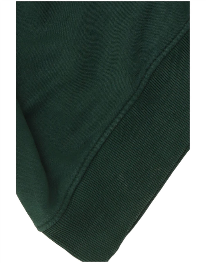Maglione con cappuccio da uomo Zara in cotone verde medio