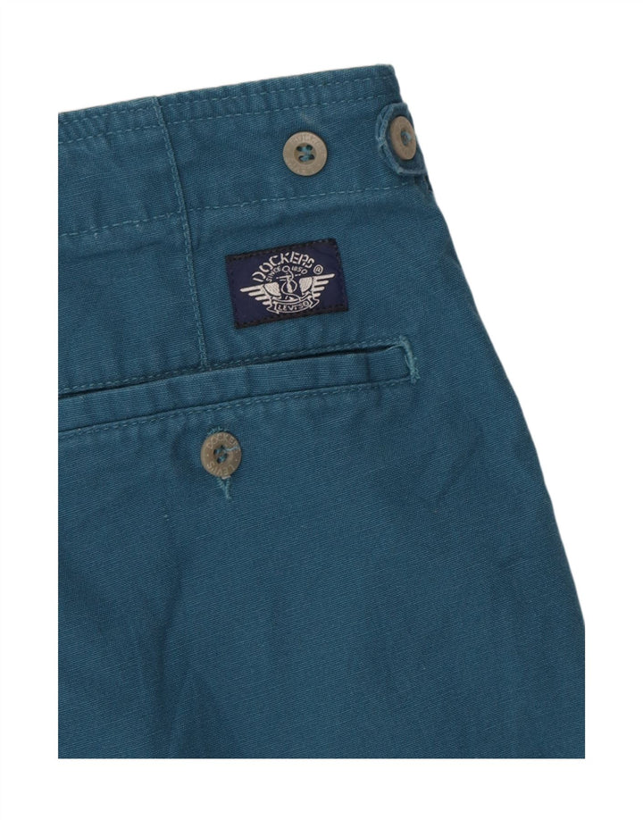 DOCKERS Mens Chino Shorts W34 Large Blue Vintage Dockers and Second-Hand Dockers from Messina Hembry 