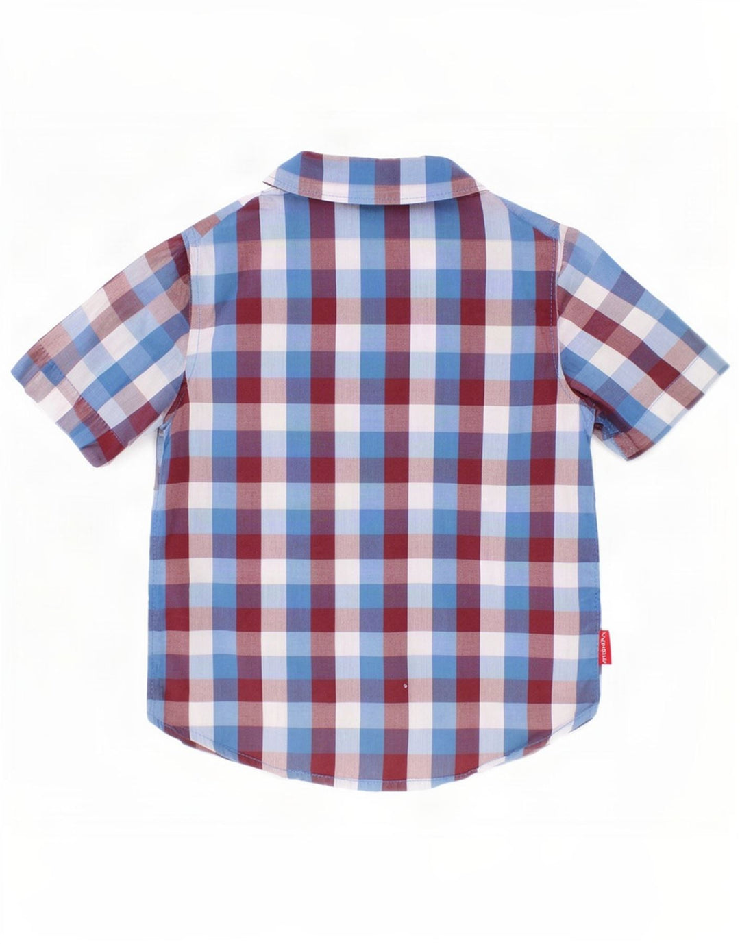 Camicia a maniche corte da bambino Wrangler 2-3 anni in cotone a quadretti multicolore