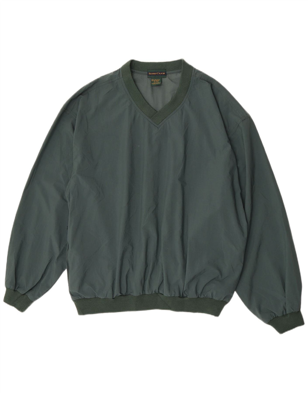 Tuta da uomo pullover Izod Top grande in nylon verde