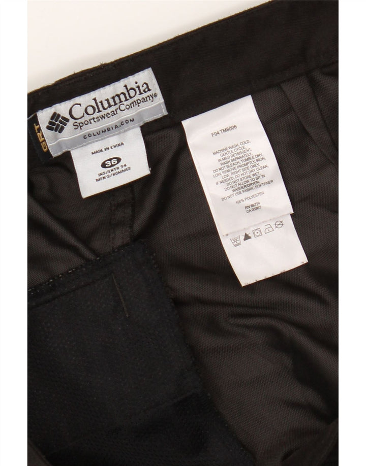 Pantaloni cargo dritti da uomo Columbia W36 L33 poliestere marrone