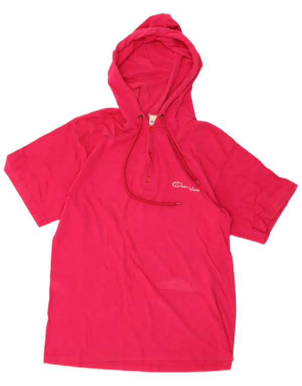 T-shirt con cappuccio da donna Champion Top Small Pink Sports